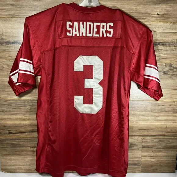 Vintage Barry Sanders Team Nike High School Jersey Size 2XL Authentic - Picture 10 of 12